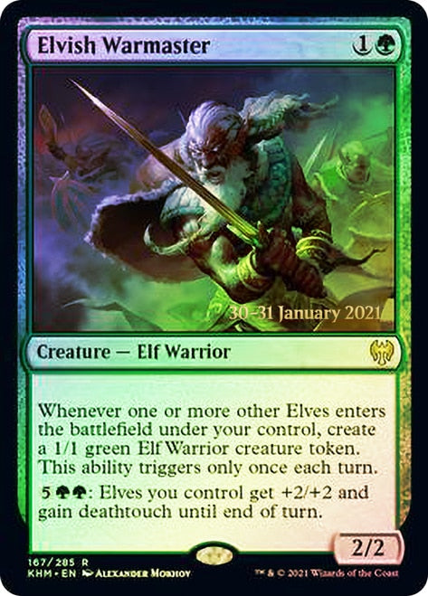 Elvish Warmaster [Kaldheim Prerelease Promos] | Pegasus Games WI