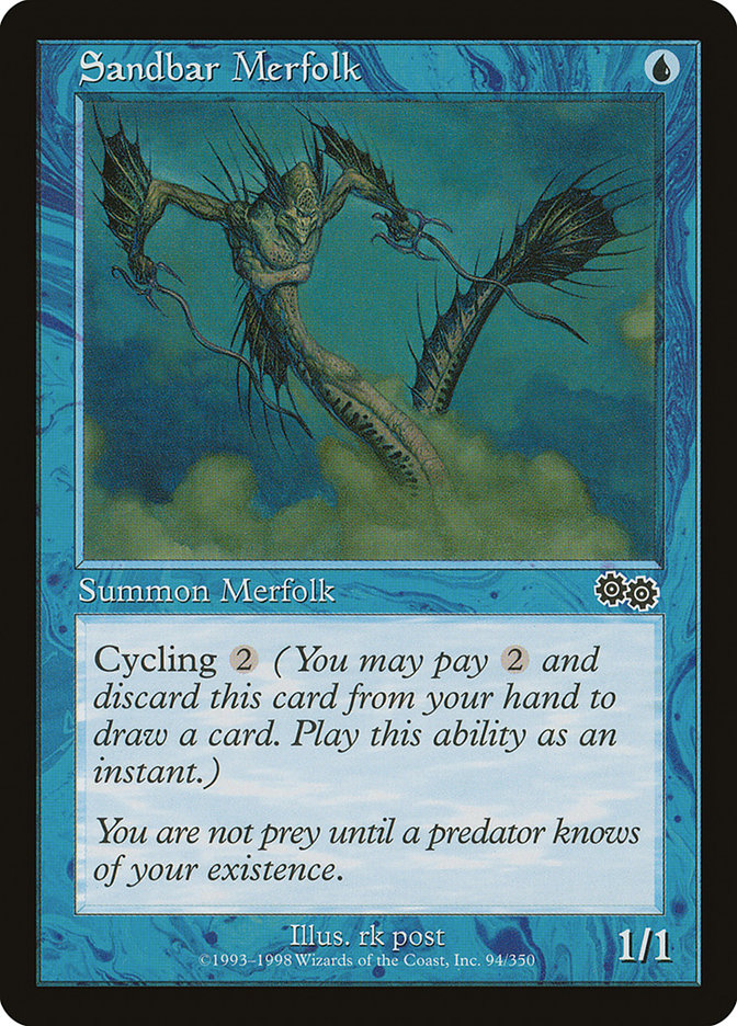 Sandbar Merfolk [Urza's Saga] | Pegasus Games WI