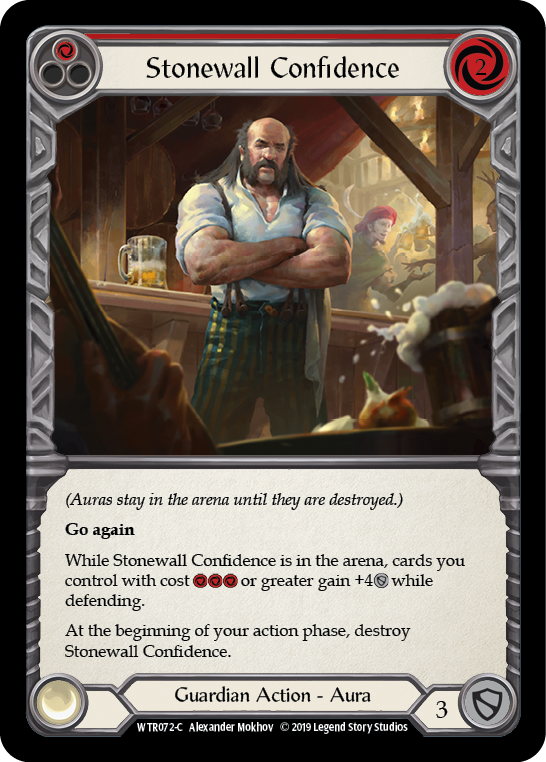 Stonewall Confidence (Red) [WTR072-C] Alpha Print Rainbow Foil | Pegasus Games WI