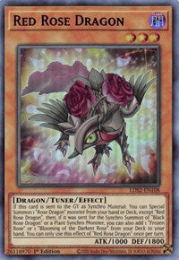 Red Rose Dragon (Blue) [LDS2-EN108] Ultra Rare | Pegasus Games WI