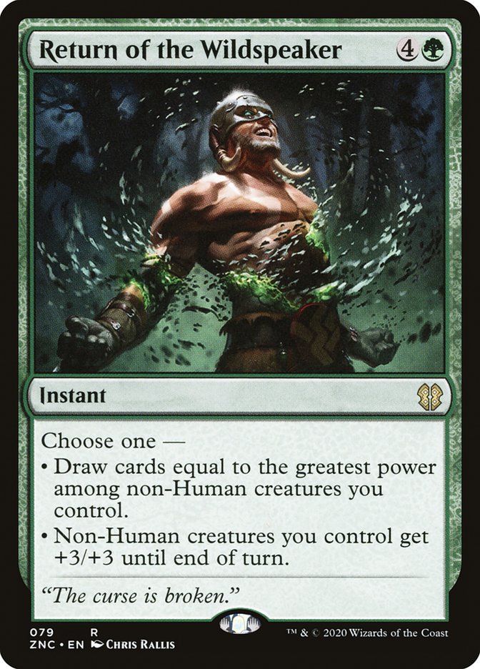 Return of the Wildspeaker [Zendikar Rising Commander] | Pegasus Games WI