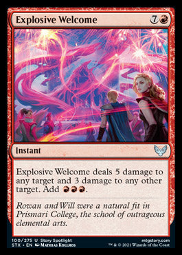 Explosive Welcome [Strixhaven: School of Mages] | Pegasus Games WI