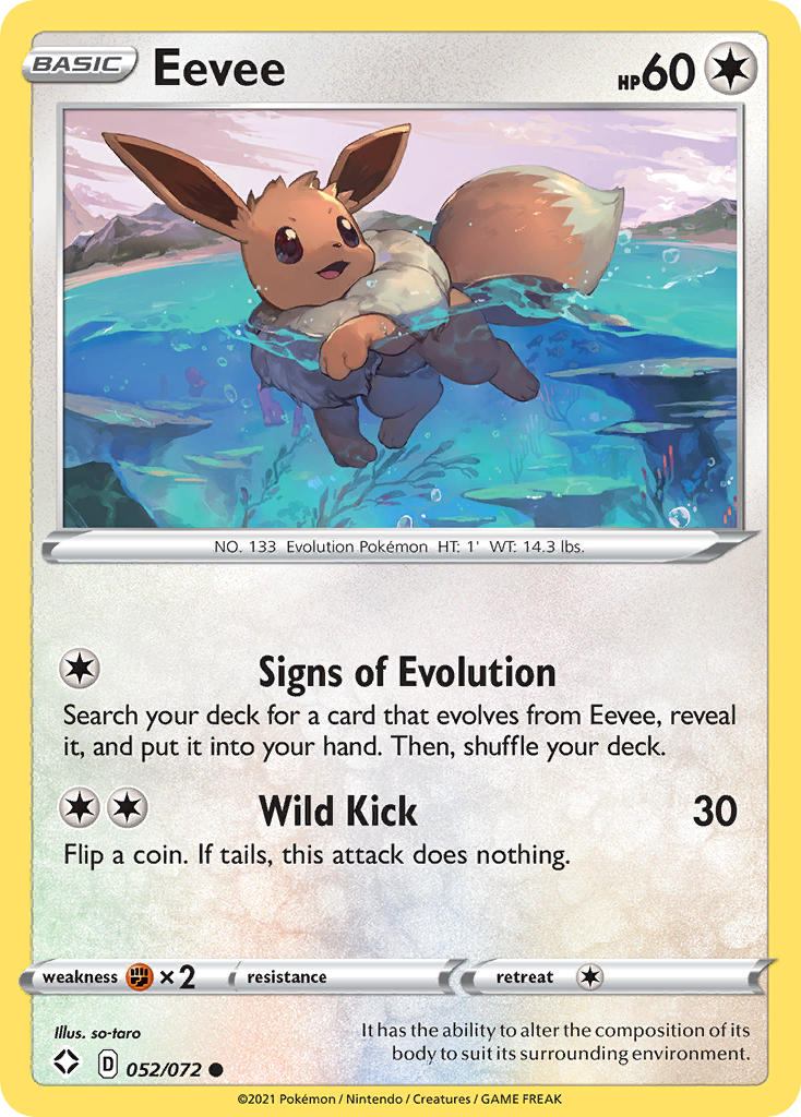 Eevee (052/072) [Sword & Shield: Shining Fates] | Pegasus Games WI