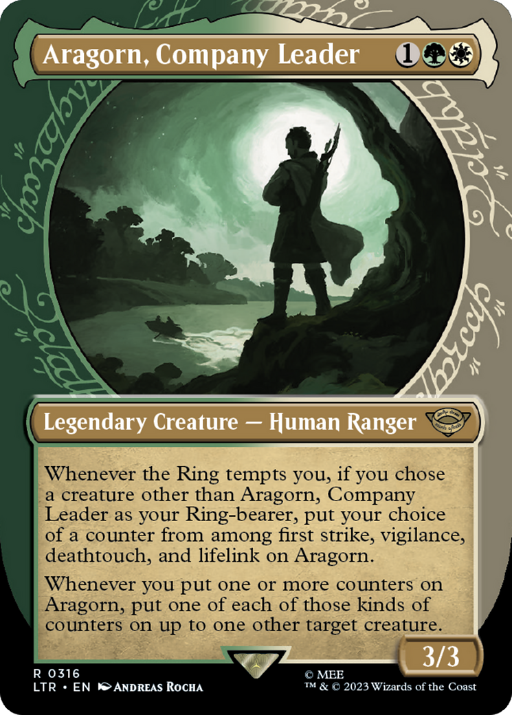 Aragorn, Company Leader (Showcase Ring Frame) [The Lord of the Rings: Tales of Middle-Earth] | Pegasus Games WI