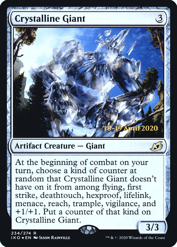 Crystalline Giant [Ikoria: Lair of Behemoths Prerelease Promos] | Pegasus Games WI