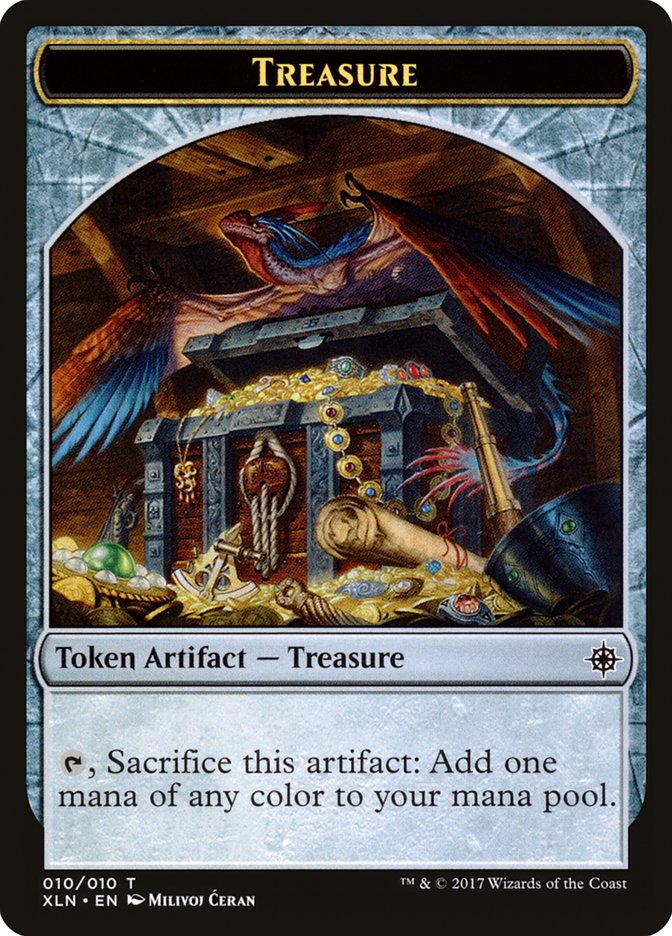 Treasure Token (010/010) [Ixalan Tokens] | Pegasus Games WI