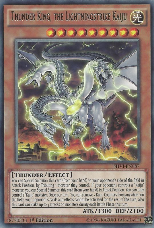 Thunder King, the Lightningstrike Kaiju [SHVI-EN087] Rare | Pegasus Games WI