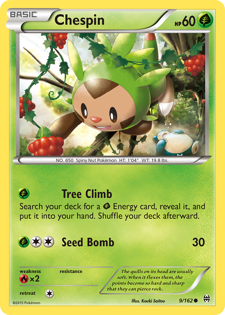 Chespin (9/162) [XY: BREAKthrough] | Pegasus Games WI