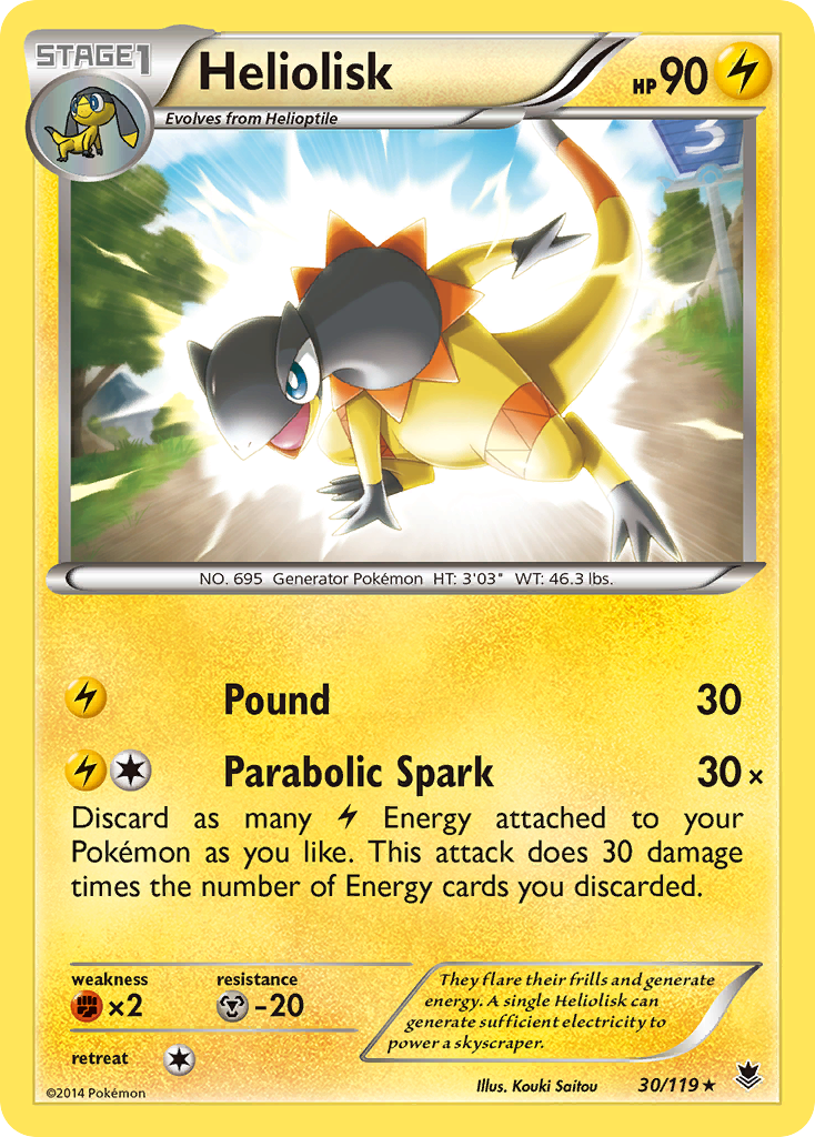 Heliolisk (30/119) [XY: Phantom Forces] | Pegasus Games WI