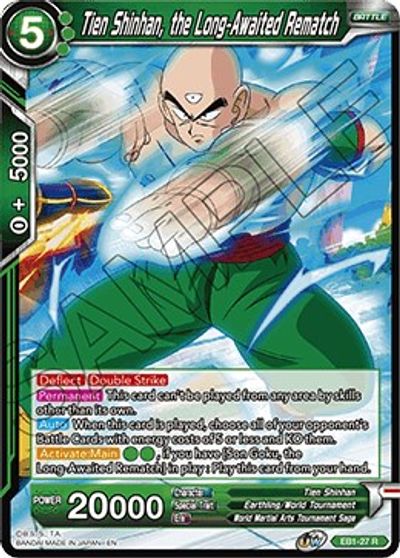 Tien Shinhan, the Long-Awaited Rematch (EB1-027) [Battle Evolution Booster] | Pegasus Games WI