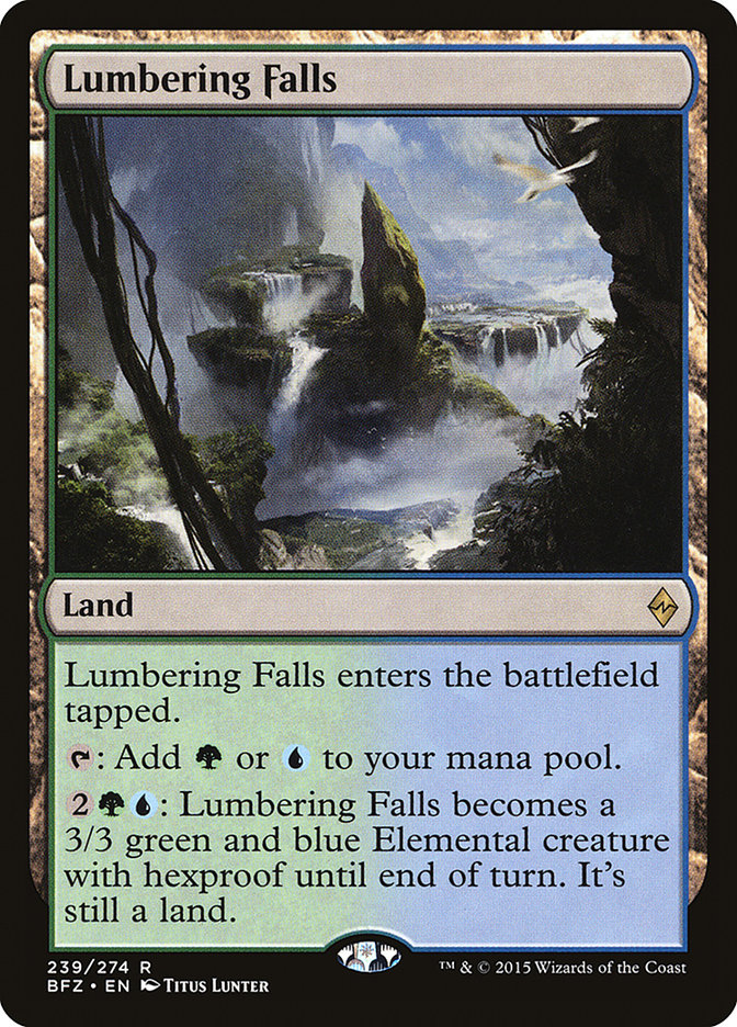 Lumbering Falls [Battle for Zendikar] | Pegasus Games WI