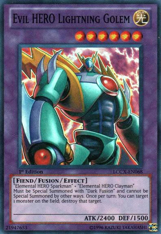 Evil HERO Lightning Golem [LCGX-EN068] Super Rare | Pegasus Games WI