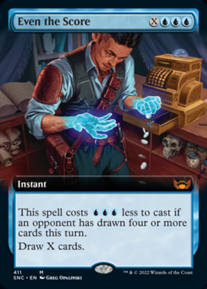 Even the Score (Extended Art) [Streets of New Capenna] | Pegasus Games WI