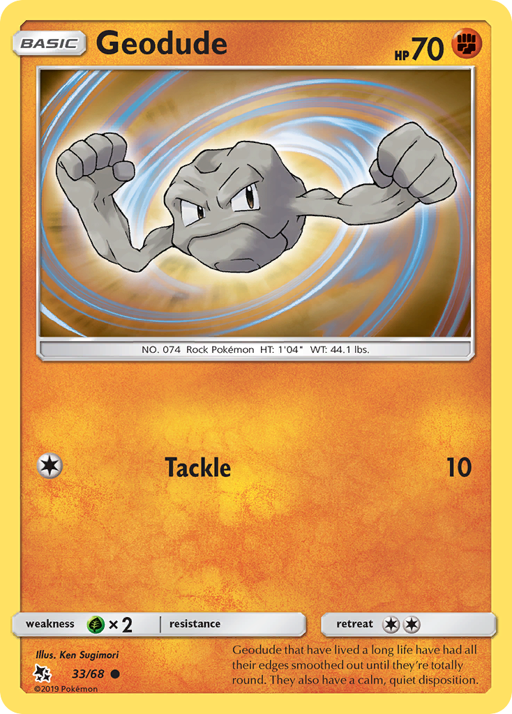 Geodude (33/68) [Sun & Moon: Hidden Fates] | Pegasus Games WI