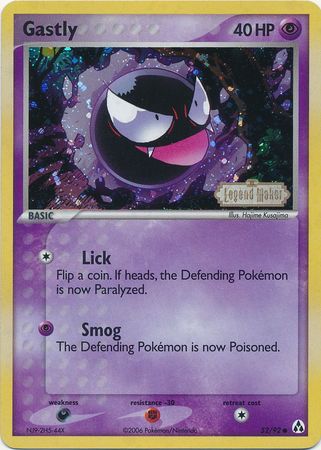 Gastly (52/92) (Stamped) [EX: Legend Maker] | Pegasus Games WI