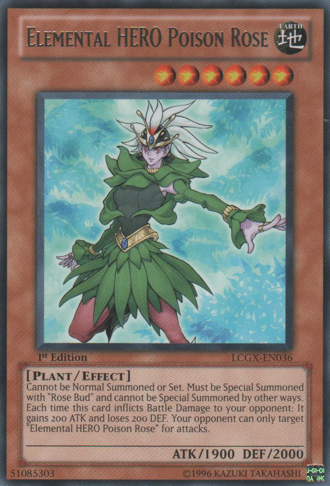 Elemental HERO Poison Rose [LCGX-EN036] Rare | Pegasus Games WI