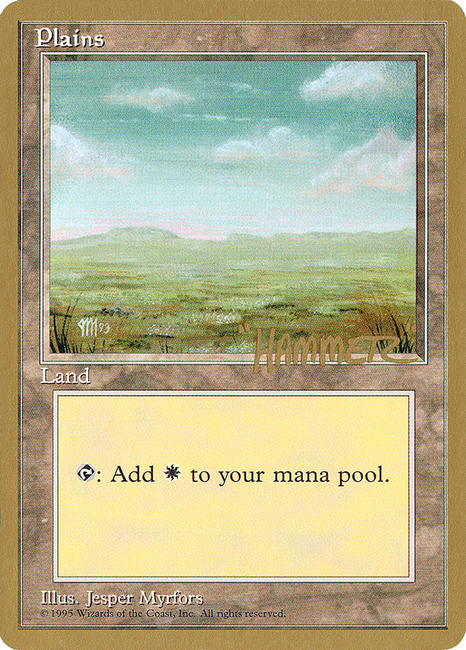 Plains (shr364) (Shawn "Hammer" Regnier) [Pro Tour Collector Set] | Pegasus Games WI