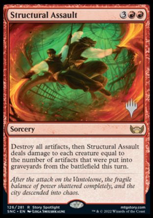 Structural Assault (Promo Pack) [Streets of New Capenna Promos] | Pegasus Games WI
