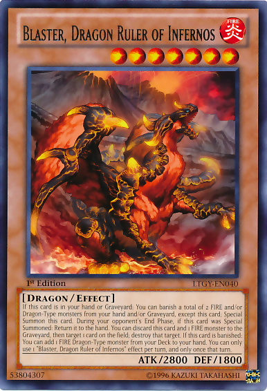 Blaster, Dragon Ruler of Infernos [LTGY-EN040] Rare | Pegasus Games WI