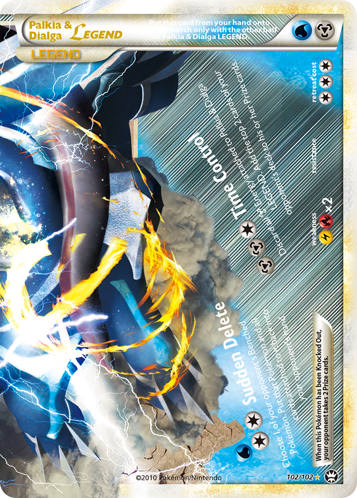 Palkia & Dialga LEGEND (102/102) [HeartGold & SoulSilver: Triumphant] | Pegasus Games WI