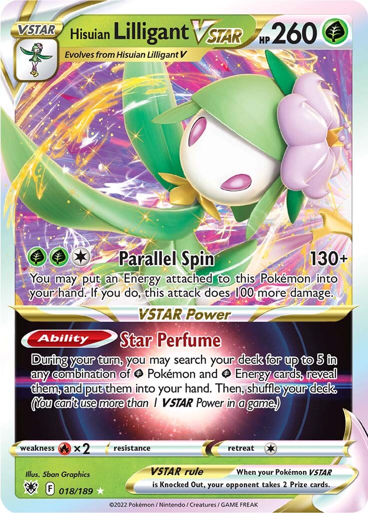 Hisuian Lilligant VSTAR (018/189) [Sword & Shield: Astral Radiance] | Pegasus Games WI