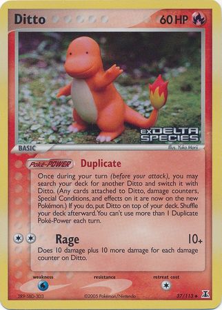 Ditto (37/113) (Stamped) [EX: Delta Species] | Pegasus Games WI