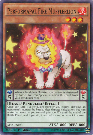 Performapal Fire Mufflerlion [SP15-EN024] Common | Pegasus Games WI
