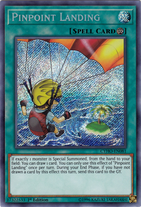 Pinpoint Landing [CYHO-EN081] Secret Rare | Pegasus Games WI