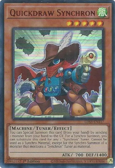 Quickdraw Synchron (Red) [LDS3-EN117] Ultra Rare | Pegasus Games WI