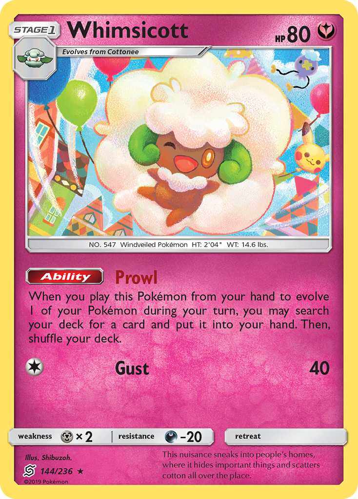 Whimsicott (144/236) [Sun & Moon: Unified Minds] | Pegasus Games WI