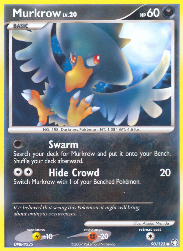 Murkrow (90/123) [Diamond & Pearl: Mysterious Treasures] | Pegasus Games WI