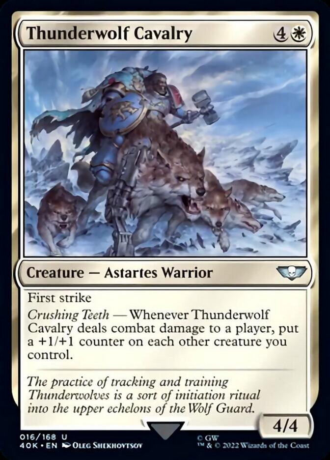 Thunderwolf Cavalry (Surge Foil) [Warhammer 40,000] | Pegasus Games WI