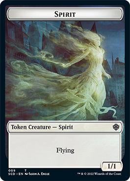 Bird // Spirit Double-Sided Token [Starter Commander Decks] | Pegasus Games WI