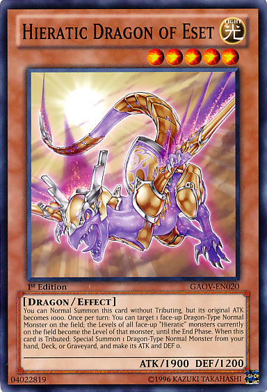 Hieratic Dragon of Eset [GAOV-EN020] Common | Pegasus Games WI