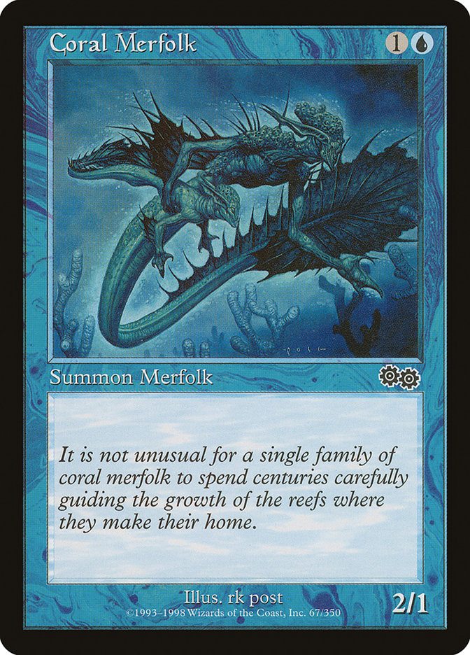 Coral Merfolk [Urza's Saga] | Pegasus Games WI