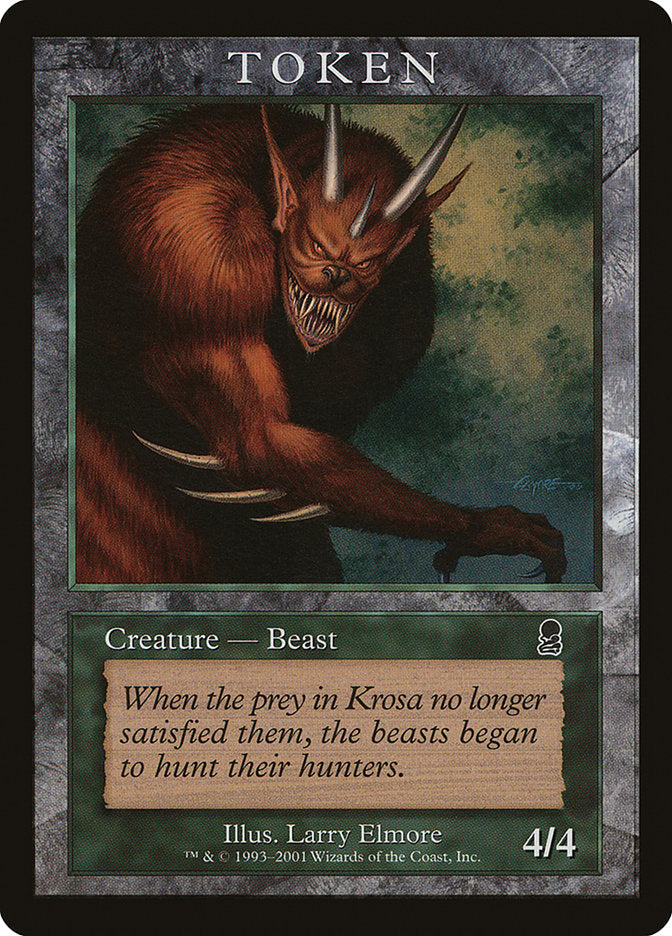 Beast Token [Magic Player Rewards 2001] | Pegasus Games WI