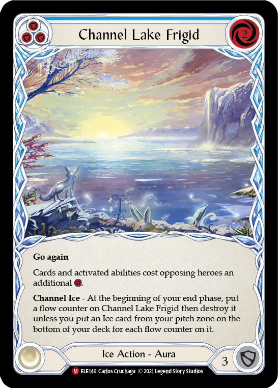 Channel Lake Frigid (Alternate Art) [ELE146] (Tales of Aria)  1st Edition Rainbow Foil | Pegasus Games WI