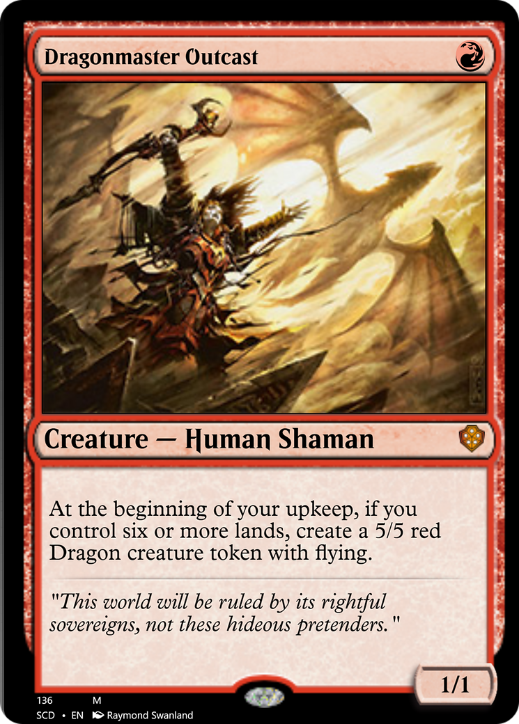 Dragonmaster Outcast [Starter Commander Decks] | Pegasus Games WI