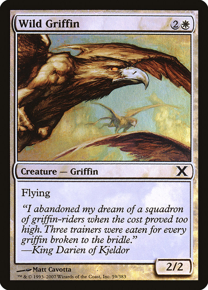 Wild Griffin (Premium Foil) [Tenth Edition] | Pegasus Games WI