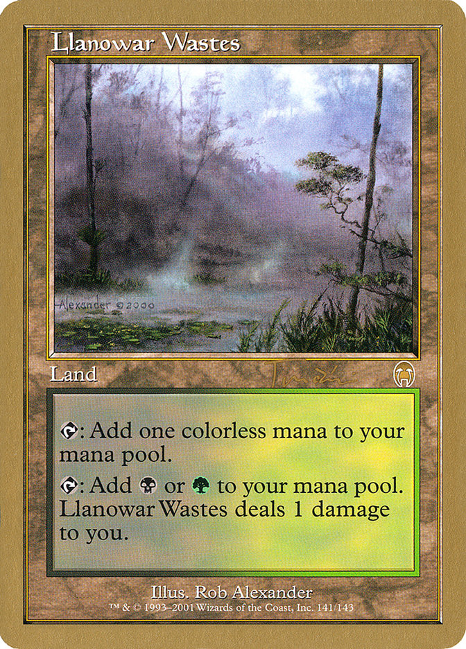 Llanowar Wastes (Jan Tomcani) [World Championship Decks 2001] | Pegasus Games WI