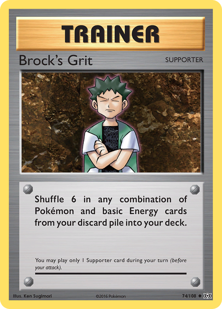 Brock's Grit (74/108) [XY: Evolutions] | Pegasus Games WI