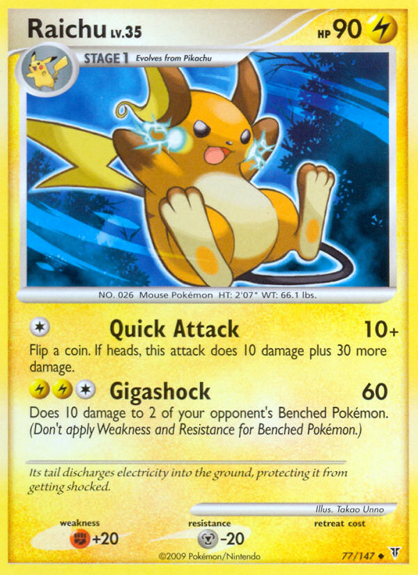 Raichu (77/147) [Platinum: Supreme Victors] | Pegasus Games WI