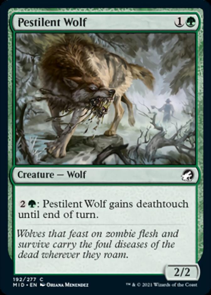 Pestilent Wolf [Innistrad: Midnight Hunt] | Pegasus Games WI