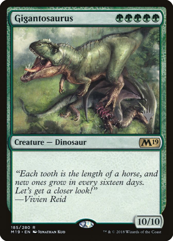 Gigantosaurus (Promo Pack) [Core Set 2019 Promos] | Pegasus Games WI