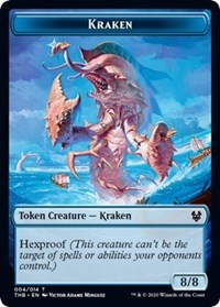 Kraken // Satyr Double-Sided Token [Theros Beyond Death Tokens] | Pegasus Games WI