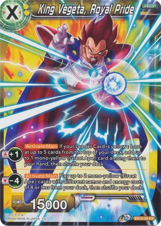 King Vegeta, Royal Pride [EX13-22] | Pegasus Games WI