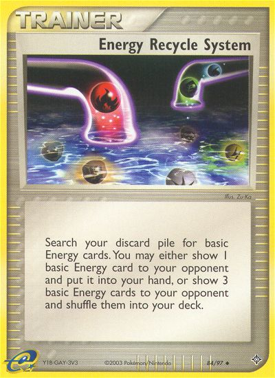 Energy Recycle System (84/97) [EX: Dragon] | Pegasus Games WI