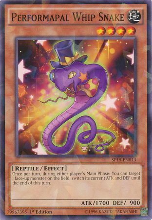 Performapal Whip Snake [SP15-EN013] Shatterfoil Rare | Pegasus Games WI