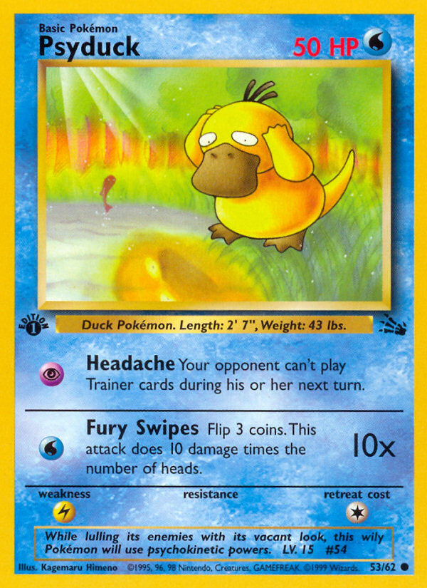 Psyduck (53/62) [Fossil 1st Edition] | Pegasus Games WI