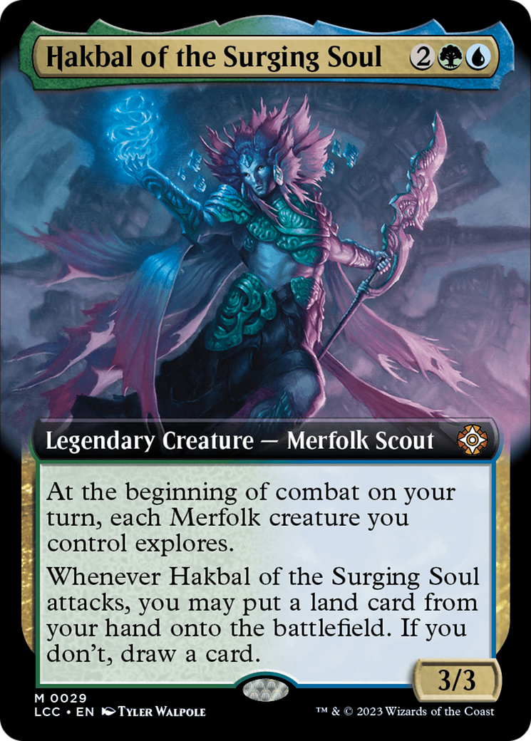 Hakbal of the Surging Soul (Extended Art) [The Lost Caverns of Ixalan Commander] | Pegasus Games WI